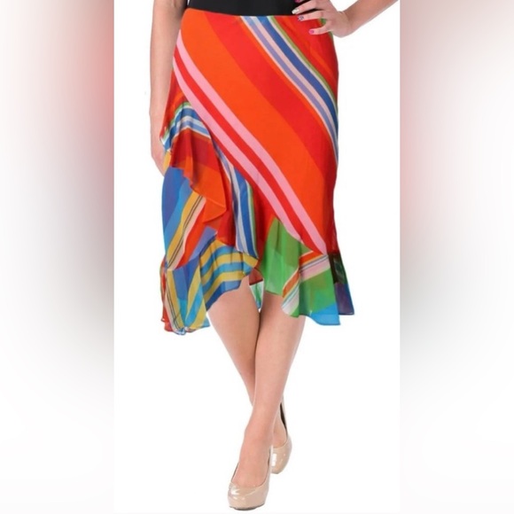 Ralph Lauren Multicolor Striped Skirt - Picture 2 of 5